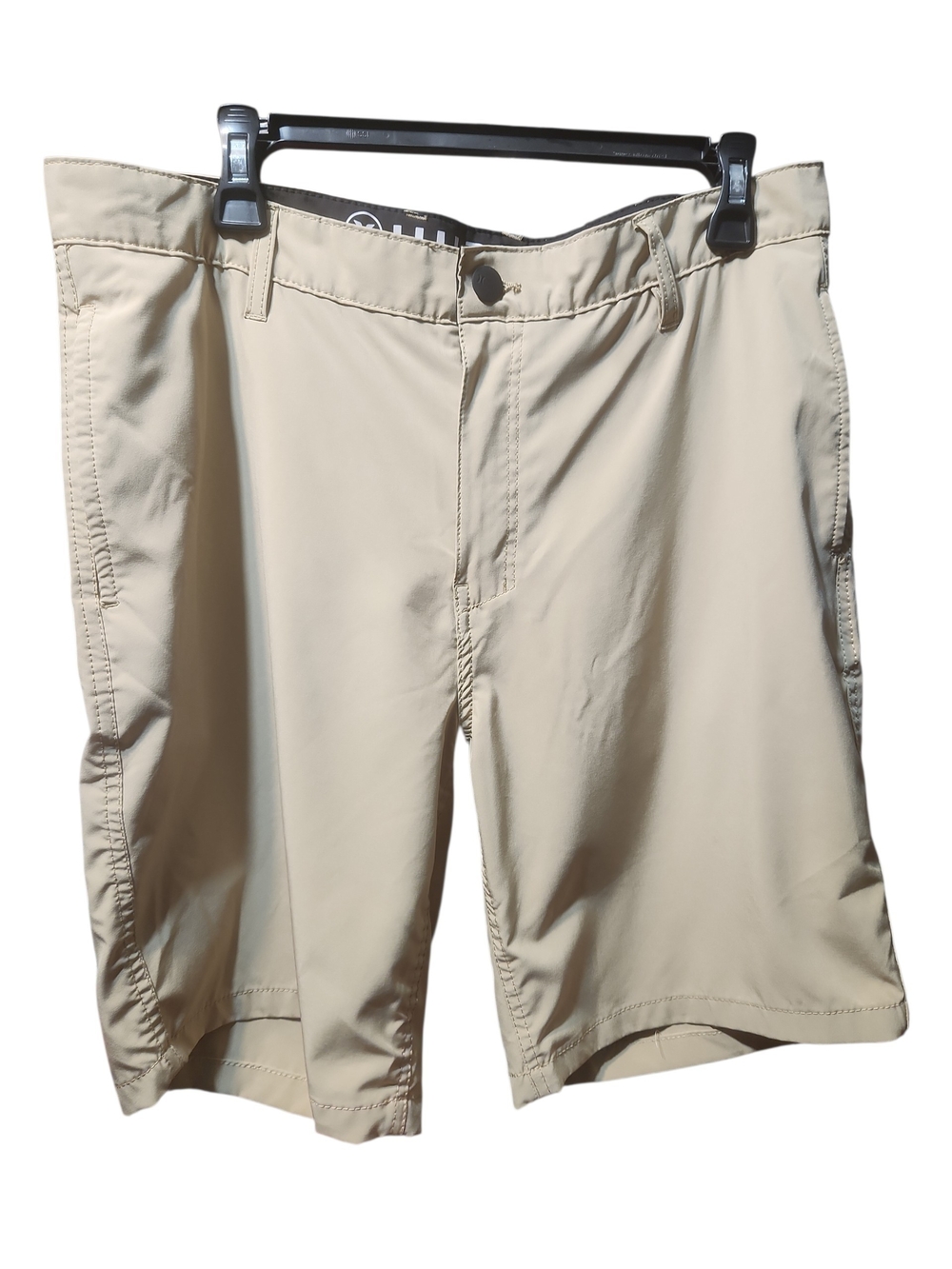 Hurley Men's Beige Flat Front Casual Shorts Sz 34
